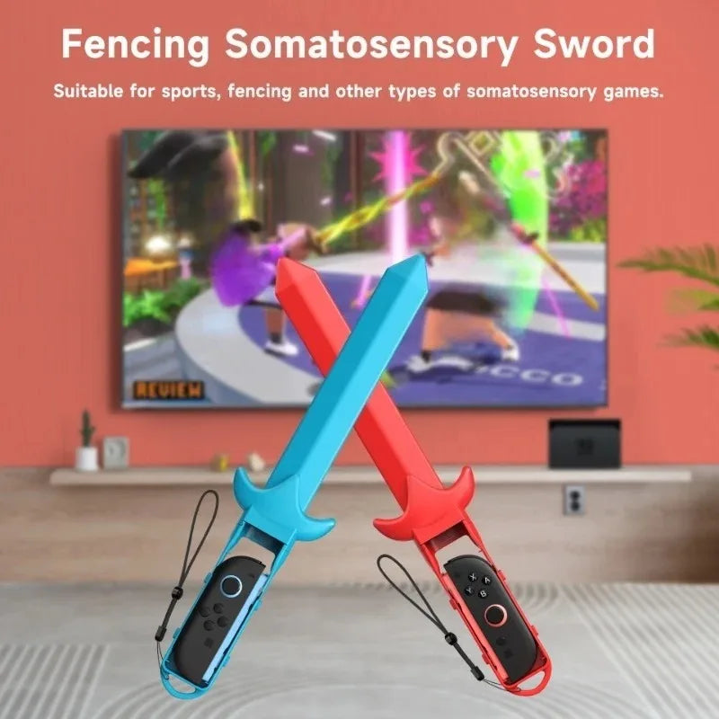 Paquete familiar 10 en 1 con raquetas de tenis, espadas ajustables para palos de Golf para Nintendo Switch2 para Switch 2, paquete de accesorios deportivos