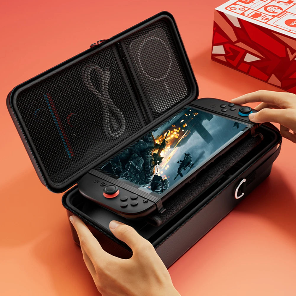 Estuche de transporte duro para Nintendo Switch 2, bolsa organizadora a prueba de golpes, Estuche De Viaje duro, bolsa de almacenamiento portátil para accesorios Switch 2
