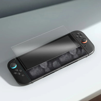 Protector de pantalla de vidrio templado para Switch Nintendo 2, con tapa de Joystick, accesorios, Protector para Switch Nintendo 2